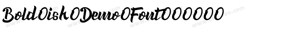 Bold-ish Demo Font字体转换